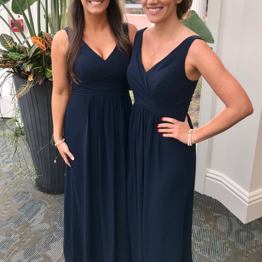 Bill levkoff dark navy dress